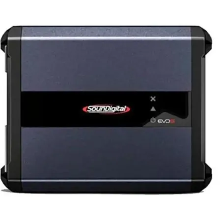 Módulo Amplificador Soundigital 1200.1 Evo 5 Classe D 1 Canal 2 Ohms - Sd 1200w Rms 1c Potência Amplificador Digital Som Automotivo Carro Moto Suv 1200 Wrms Sd1200.1 Sd1200.1-2 1200.1-2 Evo5