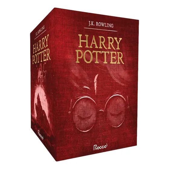 Box Harry Potter Premium Vermelho (7 Livros Em Capa Dura) J.k. Rowling Ano 2022 Editora Rocco