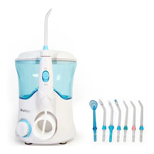 Irrigador Oral FC169 Oralfeel 127/220 Bivolt 600ml 10 Níveis 7 Bicos Higiene Ideal para Aparelhos Próteses e Implantes
