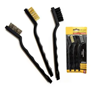 Escova Limpeza Multiuso SQ Preto Com Cabo Ergonométrico Cerdas Nylon 20cm