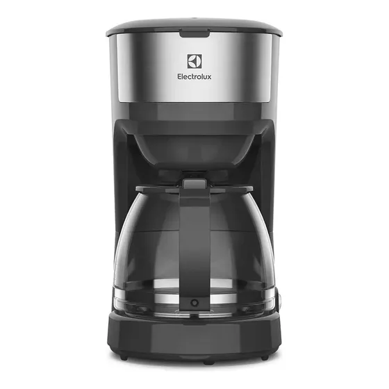 Cafeteira Elétrica Ecm20 30 Xícaras Efficient Função Manter Aquecido Cor Inox Preta Electrolux