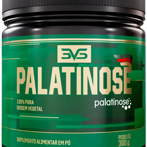 Palatinose 100% Pura - Fórmuila Avançada Com Baixo Índice Glicêmico E Insumos Importados - 300g Sem Sabor