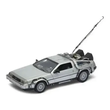 Miniatura Delorean - De Volta Para O Futuro - Escala 1:24 - Welly Cinza Prateado