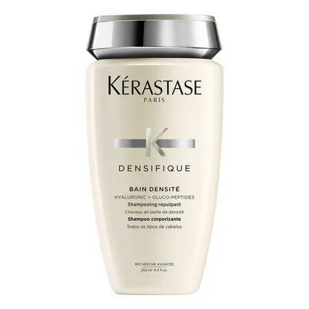 Kérastase Densifique Bain Densité Shampoo Densificador Para Cabelos Finos Com Perda De Densidade, Fortalece E Dá Volume, Com Stemoxydine E Ácido Hialurônico, 250 Ml