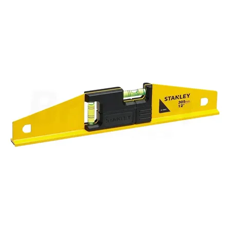Nível De Mão Magnético Stanley, Modelo 42-886s, Ideal Para Caixa De Ferramentas, Corpo Em Alumínio, Base Magnética