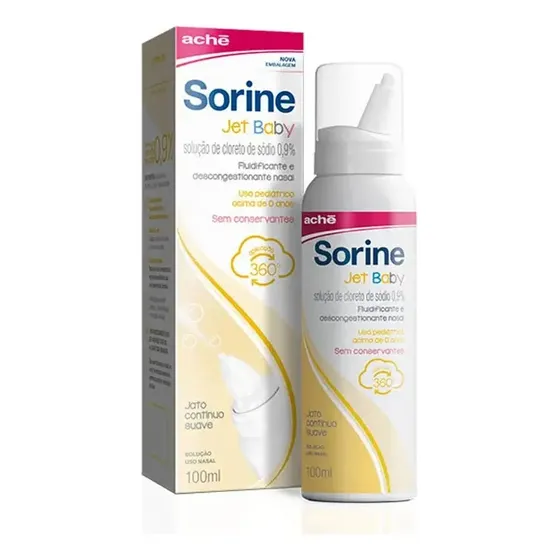Fluidificante Hipoalergênico Aché Sorine 100ml Jato Contínuo Suave