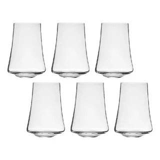 Jogo 6 Copos Crystal Titânio Bohemia Xtra Alto 400 ml