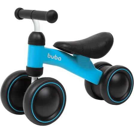 Bicicleta De Equilíbrio 4 Rodas Azul - Buba