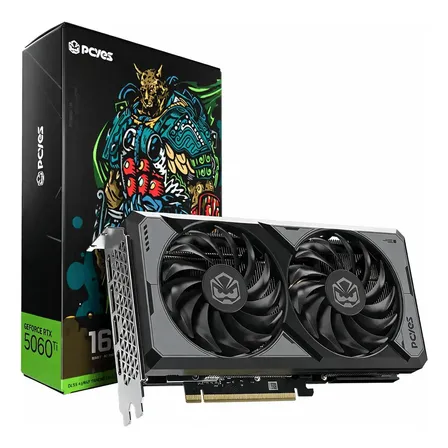 Placa De Vídeo Pcyes Geforce Rtx 5060 Ti, 16gb Gddr7 128-bit