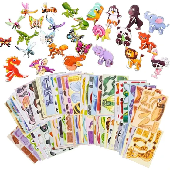 Quebra-cabeça 3d Infantil De 75 Peças Sem Repetições