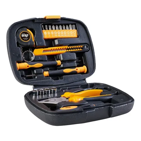 Maleta De Ferramentas Manuais Wap Mkf21 Com 21 Acessórios Cor Preto