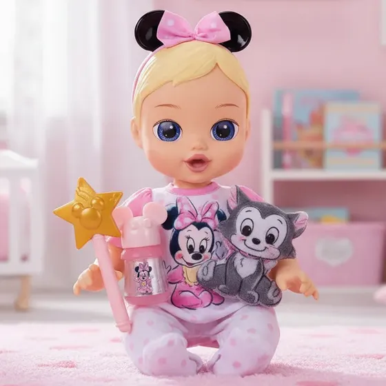 Boneca Interativa Darlings Musical Luz Som Minnie Multikids