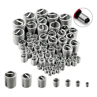 Kit 60 Helicoil Molas Fixaçao Aço Inox Reparo Rosca Postiça