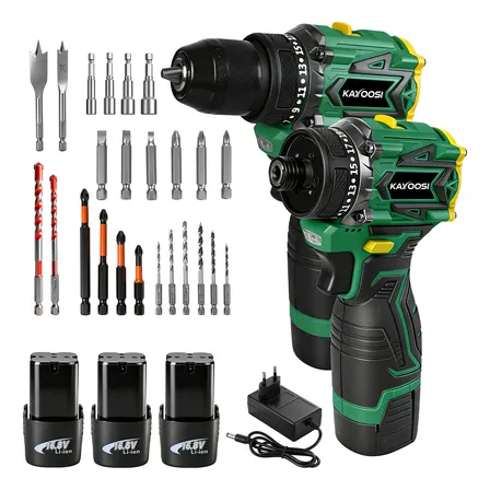 Kit Parafusadeira+ Furadeira De Impacto Brushless,3 Baterias