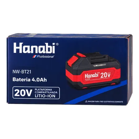 Bateria Hanabi 20v 4.0ah Compativel Com Linha Profissional