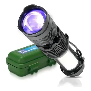 Lanterna Tática LED UV Nepul Recarregável 2950000lm Luz Violeta