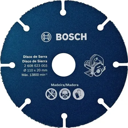 Disco De Corte Madeira Para Serra Mámore 4.1/2 - Bosch Azul-turquesa