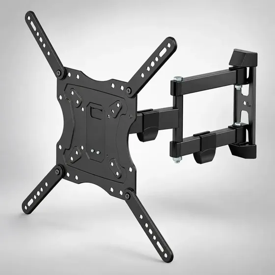 Suporte Articulado Parede TV 26 a 65 Polegadas 30kg ELG Giratório 90° Inclinável Extensível até 41cm VESA 75x75 a 400x400 Aço Carbono Preto FULL40_PRO