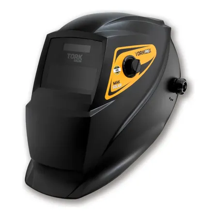 Máscara De Solda Automática Auto Escurecimento Mak Solar 4k Super Tork Preto Liso