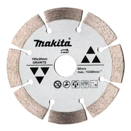 Makita Disco P/ Serra Mármore Segmentado D-44351 Prateado