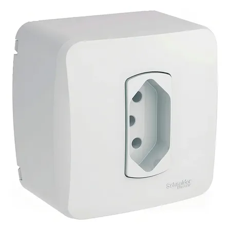 Caixa De Sobrepor 1 Tomada Branco 2p+t 10a 250v Schneider