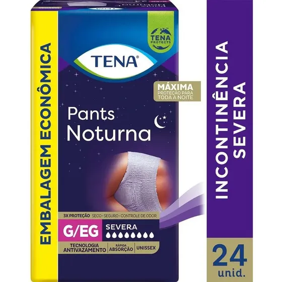 Roupa Intima Tena Pants Noturna com 24 unidades