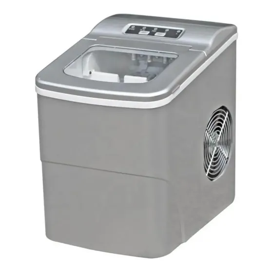 Maquina De Gelo 12kg Tronos B12/b Silver 2 Litros