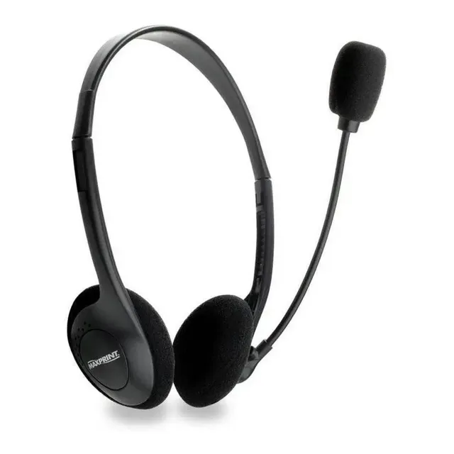 Fone De Ouvido Com Microfone Maxprint 60231-4 Cor Preto Luz Não Posui