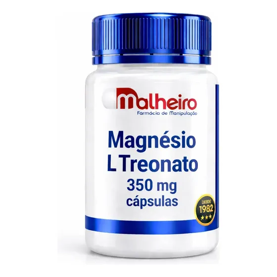 Suplemento Nutricional Cápsulas Malheiro Magnésio L Treonato Sem Sabor