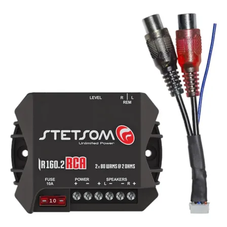 Módulo Amplificador Stetsom Iron Ir 160.2 Full Range 160w, 2 Canais Preto