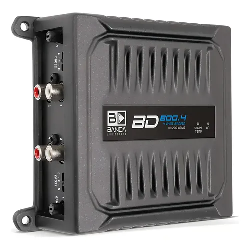 Módulo Banda Bd800w Amplificador 800.4 4 Canais 2 Ohms Cor Preto