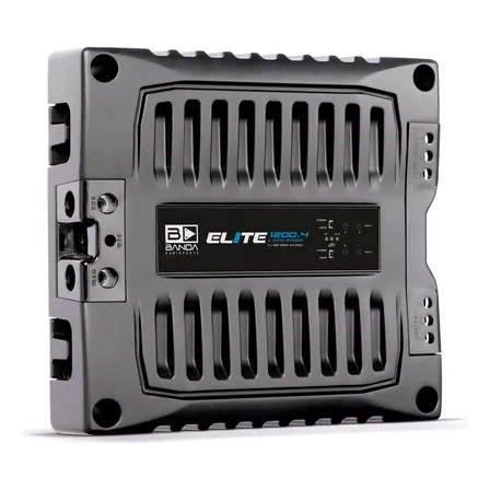 Amplificador Automotivo Banda Elite 1200.4 4 Canais 2 Ohms 1200w Classe D Preto