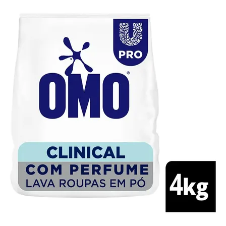 Lava Roupas Pó Profissional Sem Perfume Omo Clinical