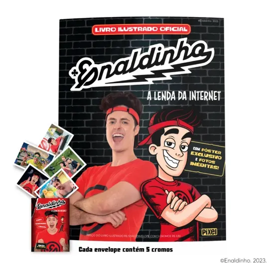 Kit Álbum Do Enaldinho + 50 Figurinhas - Pixel