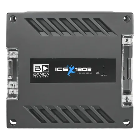 Amplificador Banda ICE X 1202 1200W 1 Canal Classe D Carro Caminhonete