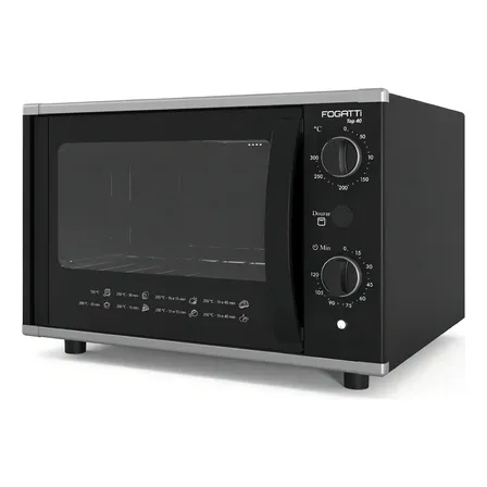 Forno Elétrico De Bancada Top 40l Black - Fogatti Cor Preto 220v