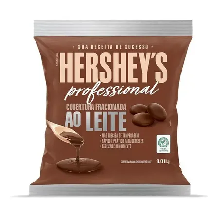Cobertura Fracionada em Moedas Ao Leite Hershey’s 1,01kg