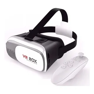 Óculos Realidade Virtual VR Box 3D Bluetooth para Celular Android/iOS