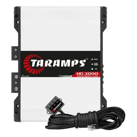 Módulo Amplificador Taramps Hd3000 De 3000w Rms Para Som Automotivo Branco