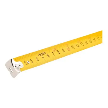 Trena Curta De Aço 5 M X 19 Mm Vonder Cor Amarelo