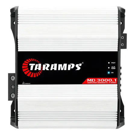 Amplificador Taramps Md 3000.1 Mono 3000w Rms Para Som Automotivo Branco