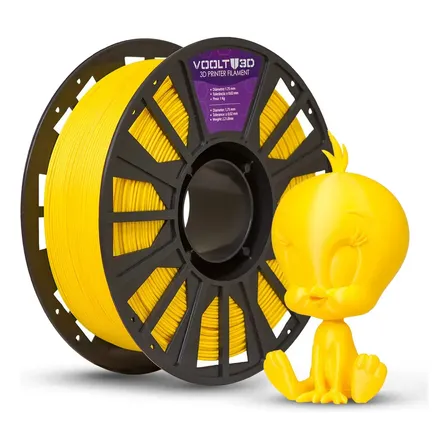 Filamento Pla Amarelo Velvet 1kg Voolt3d Aveludado Premium Para Impressão 3d Peças Decorativas Modelos Miniaturas E Projetos Em Impressoras 3d Fabricação Nacional Voolt3d