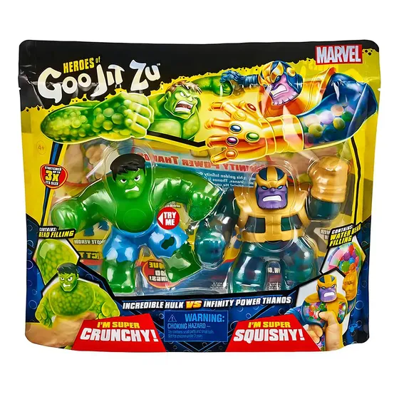 Boneco Goo Jit Zu Goo Marvel Hulk Vs Thanos Sunny