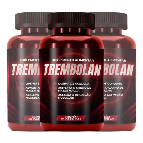 Kit 3 Trembolan Ganho De Força Peso Massa Musculo Potencia Sabor Sem sabor