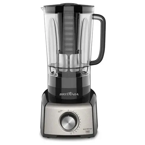 Liquidificador Britânia 3l 1200w 6 Velocidades Inox Blq1380p Preto