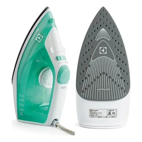 Ferro de Passar Roupa Seco e Vapor base antiaderente ceramica 1200W cabo 1,65m Electrolux vapor vertical extra anti gotejamento SIE70