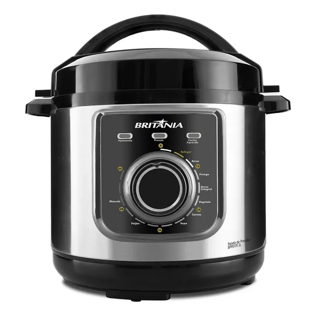 Panela De Pressão Multifuncional Bpp01pi 3l Britânia Prata 220v 60 Hz