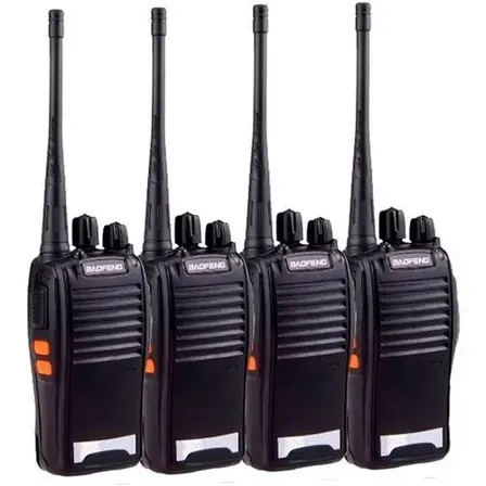 Kit Com 4 Radios Baofeng 777s Bandas De Freqüência 433 Cor Preto 127/220v