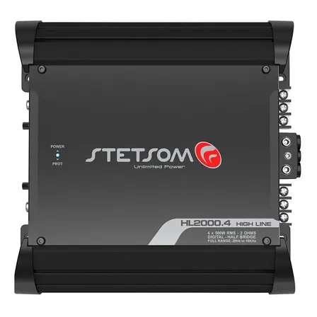Módulo Amplificador Stetsom Hl 2000.4 2 Ohms 4 Canais Preto