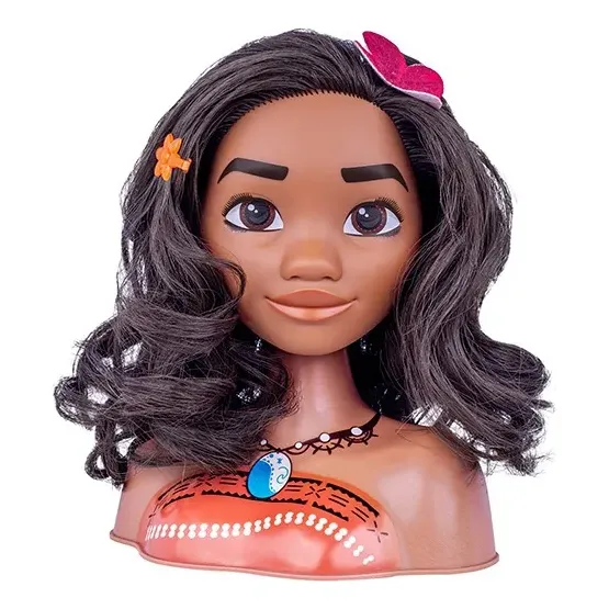 Boneca Busto Da Moana Com Acessórios 2599 Cotiplás